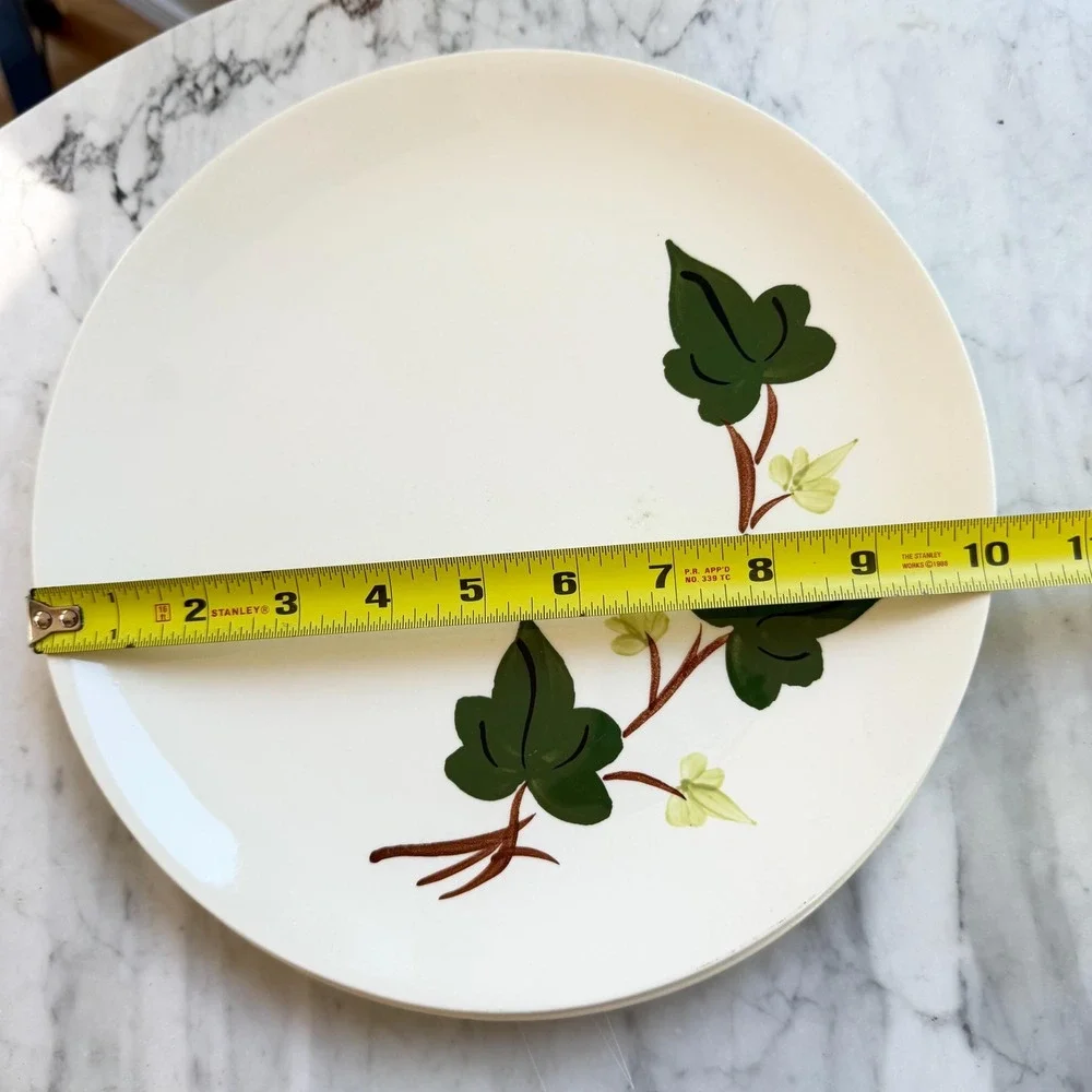 Blue‎ Ridge Southern Potteries Baltic Ivy Vintage Dishes 2 Dinner Plates USA